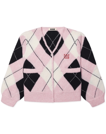 Woodbird - WBFen Argyle Cardigan - Dusty Violet-Navy